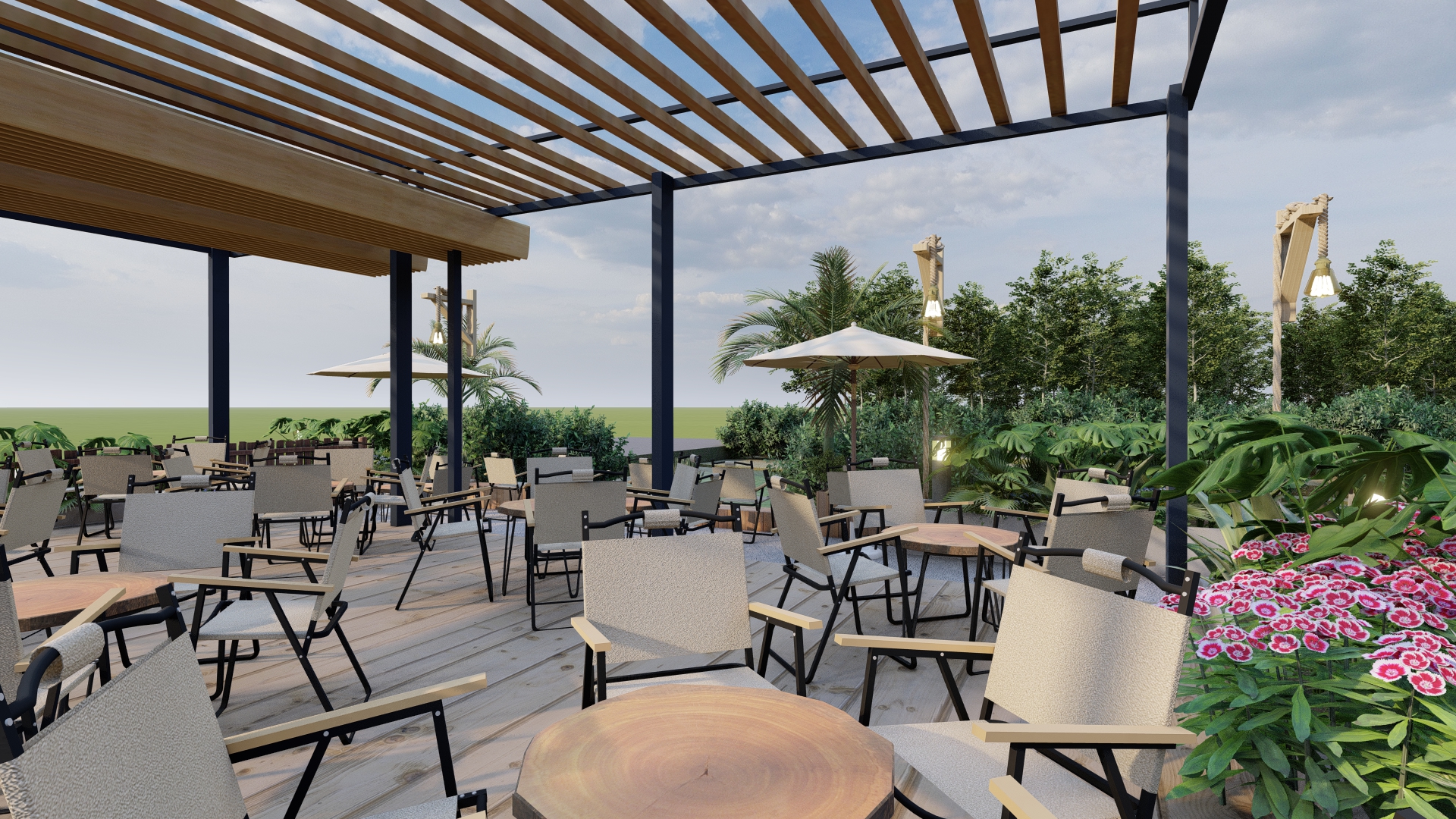 thiết kế thi công quán cafe