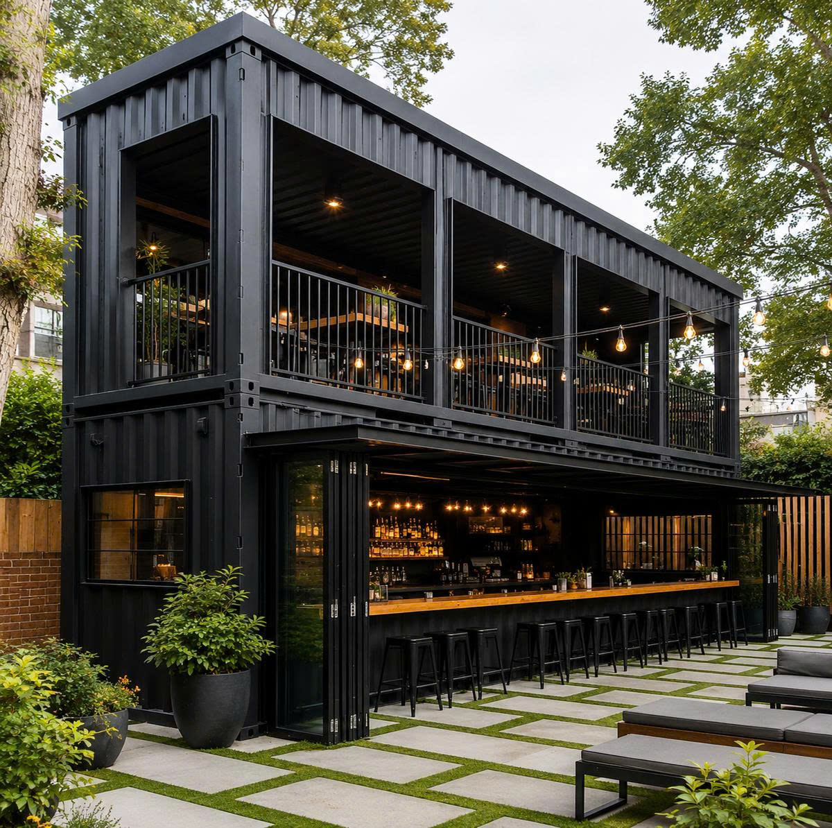 mẫu thiết kế cafe container đẹp giá tốt