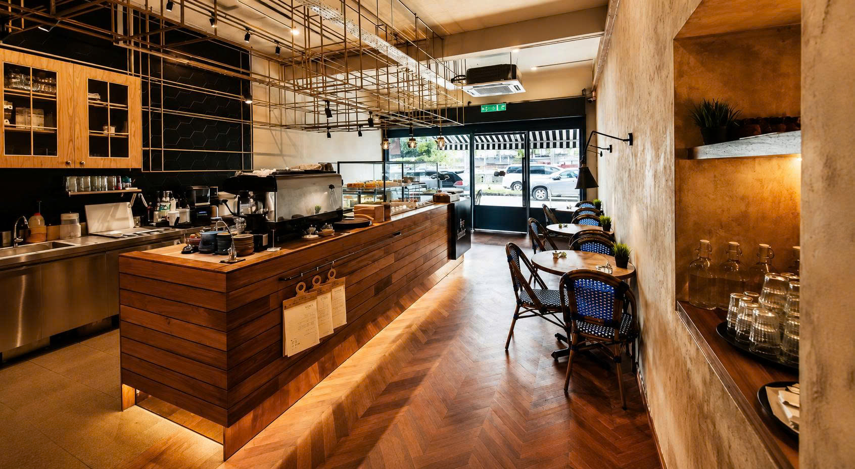 thiết kế quán cafe phong cách Vintage