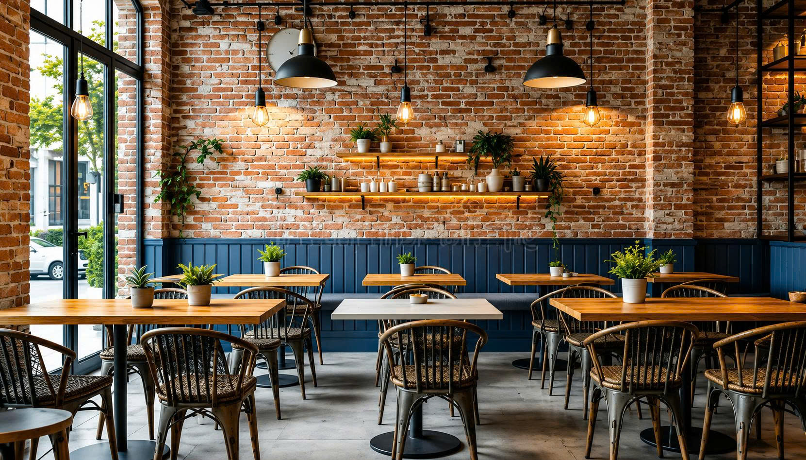 thiết kế quán cafe phong cách Vintage