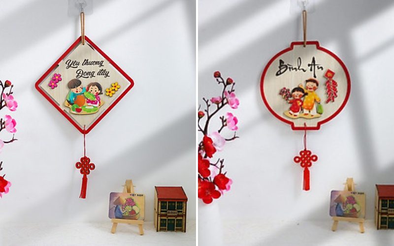 trang trí tết quán cafe