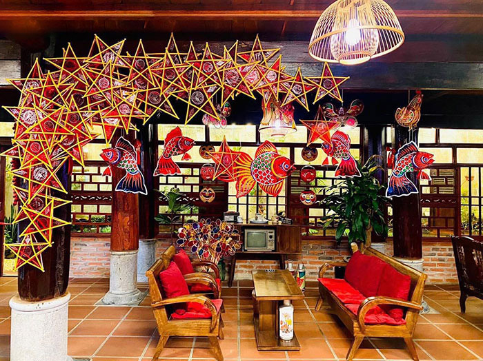 trang trí trung thu quán cafe