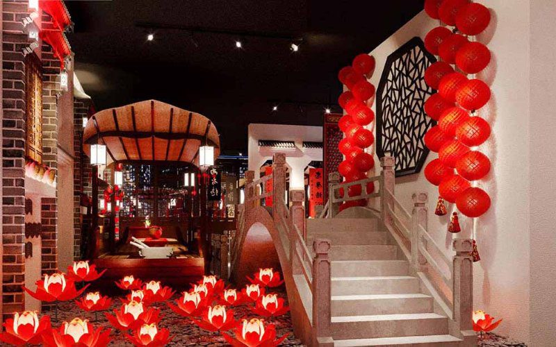 trang trí trung thu quán cafe