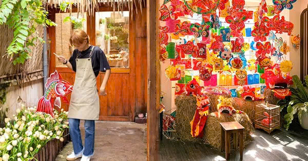 trang trí trung thu quán cafe