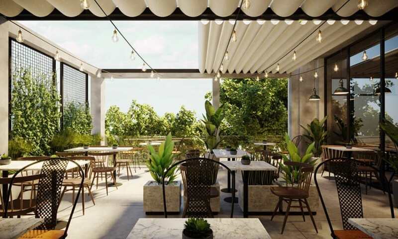 thiết kế quán cafe nhỏ 40m2