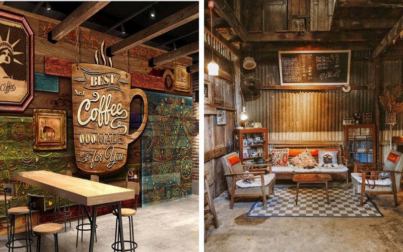 thiết kế quán cafe 2 mặt tiền