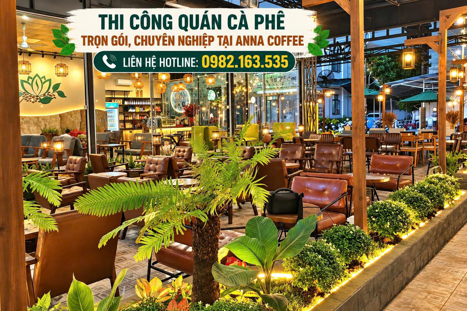 Thi công quán cafe Đắk Lắk