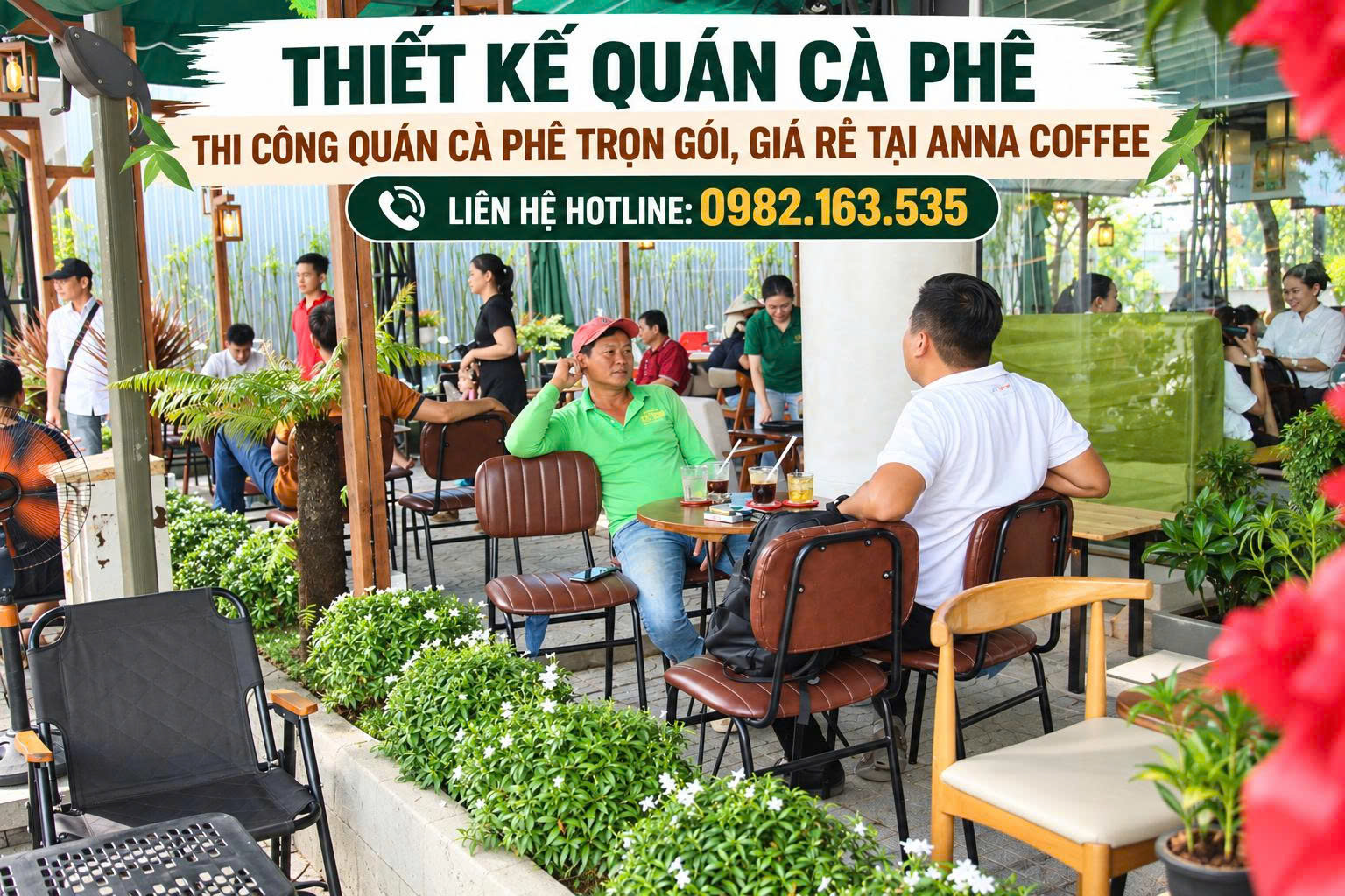 Thi công quán cafe Quảng Ngãi
