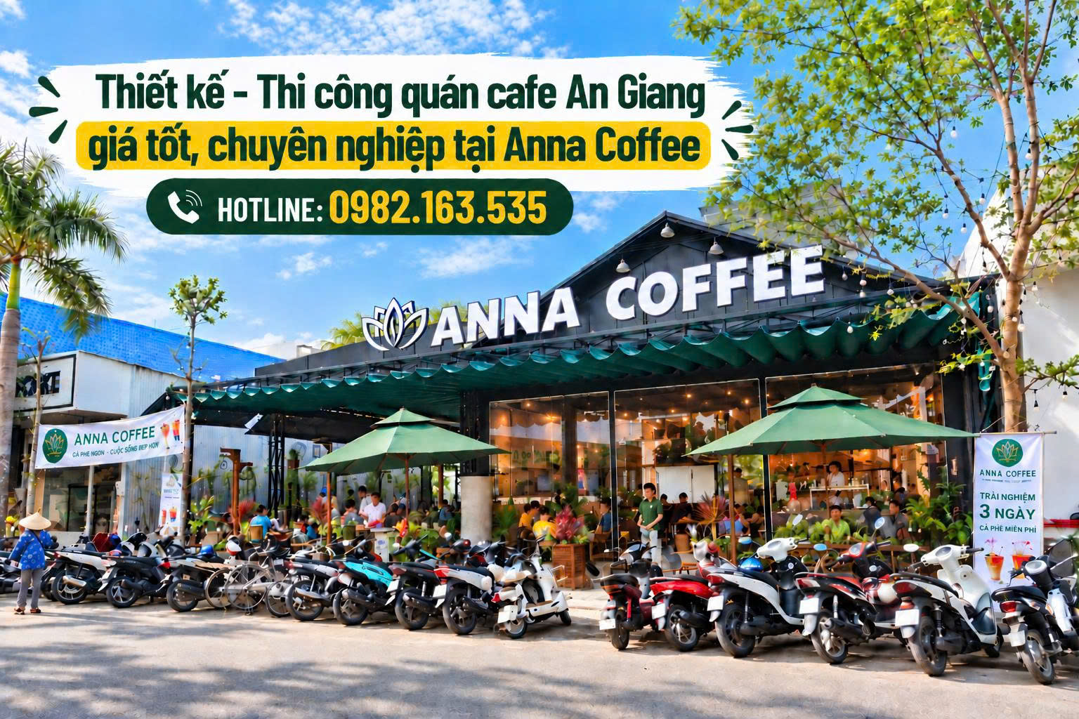Thi công quán cafe An Giang