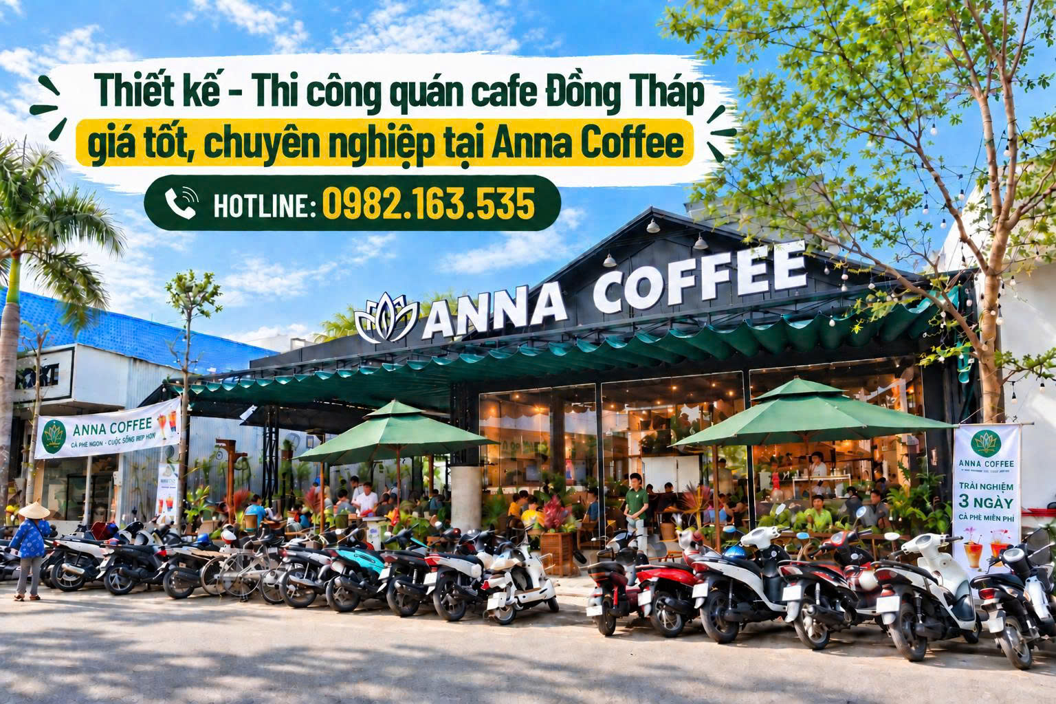 Thi công quán cafe Đồng Tháp
