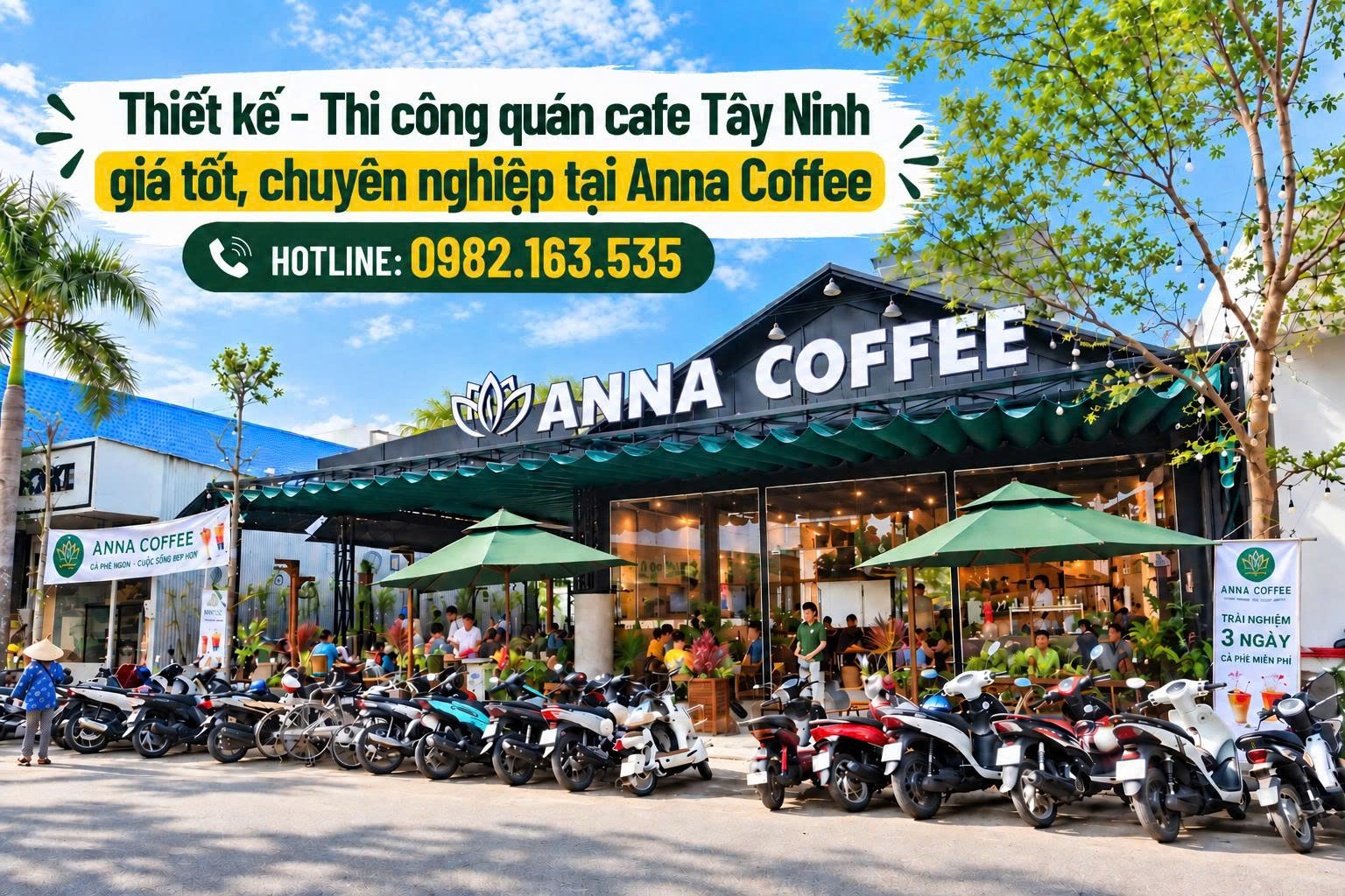 Thi công quán cafe Tây Ninh
