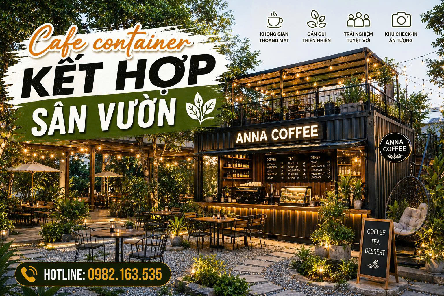 thi công quán cafe container Đồng Nai