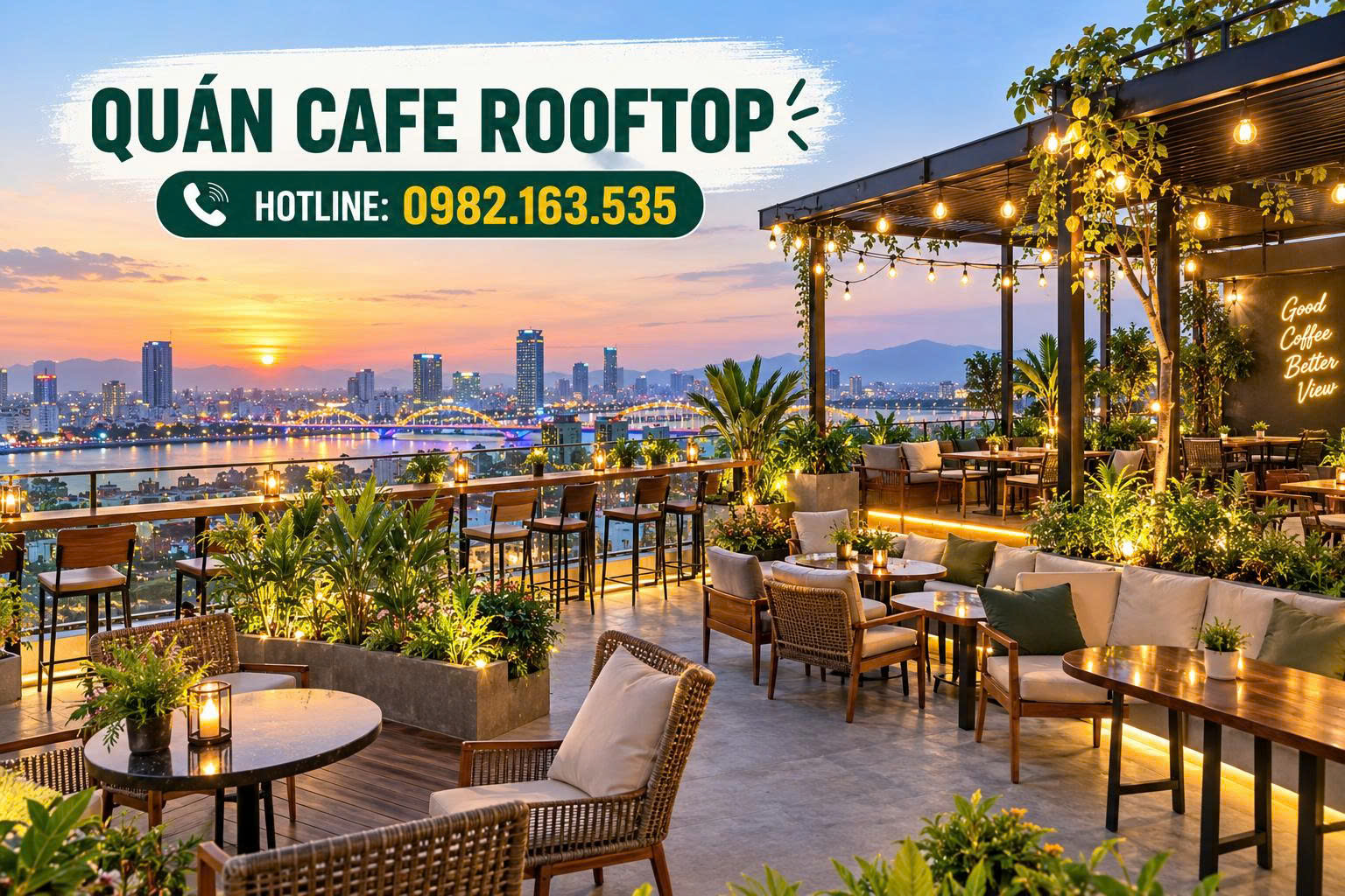Thi công quán cafe Đà Nẵng
