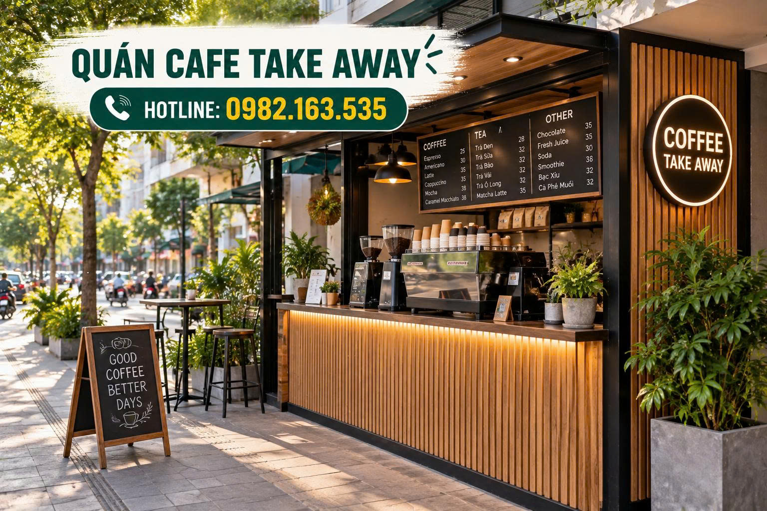 Thi công quán cafe Đắk Lắk