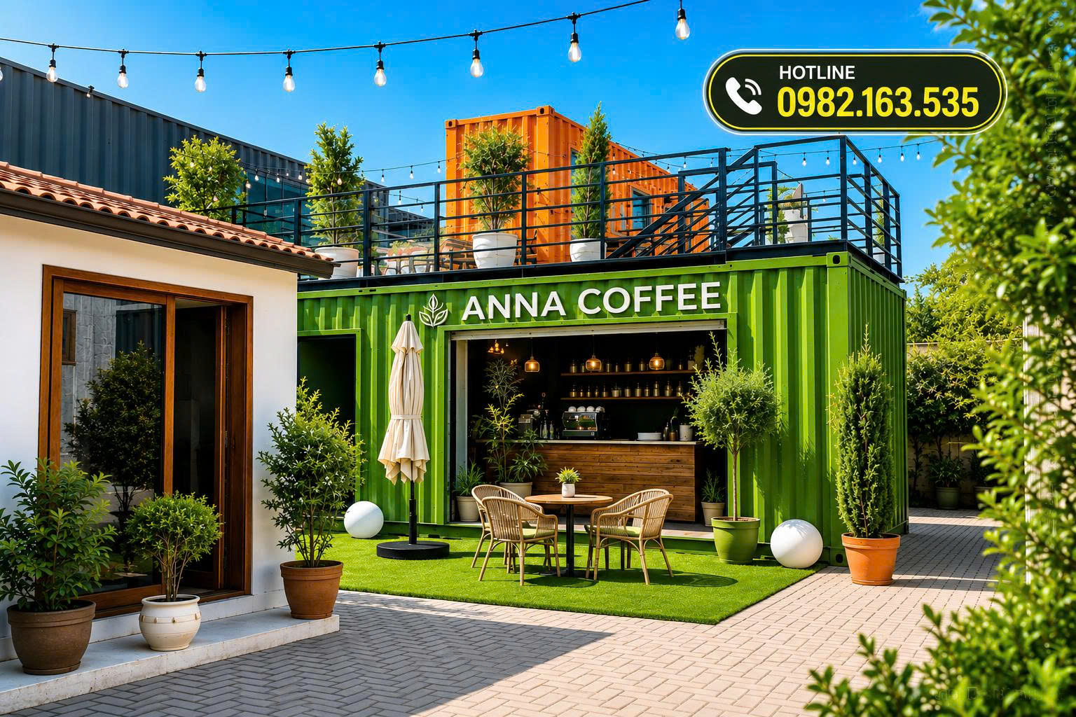 thi công quán cafe container Đắk Lắk